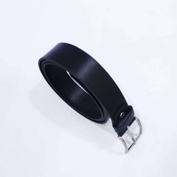 Kožni kaiš 3,7 cm crni 7210