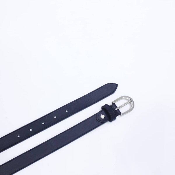 Kožni kaiš 2,2 cm crni 7214