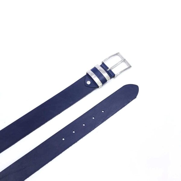 Kožni kaiš 3,7 cm teget 7219