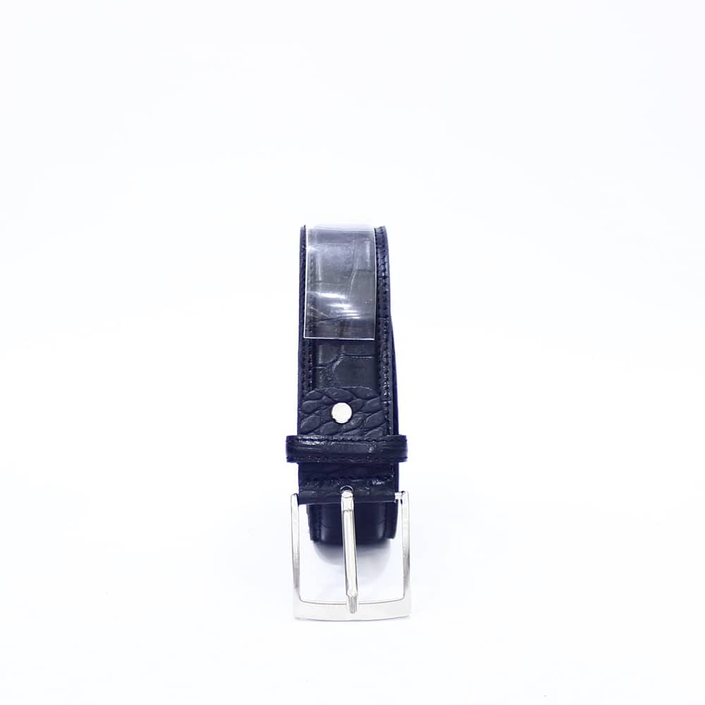 Kožni kaiš 3,7 cm crni 7221 Kožni kaiš 3,7 cm crni 7221 - Slika 3